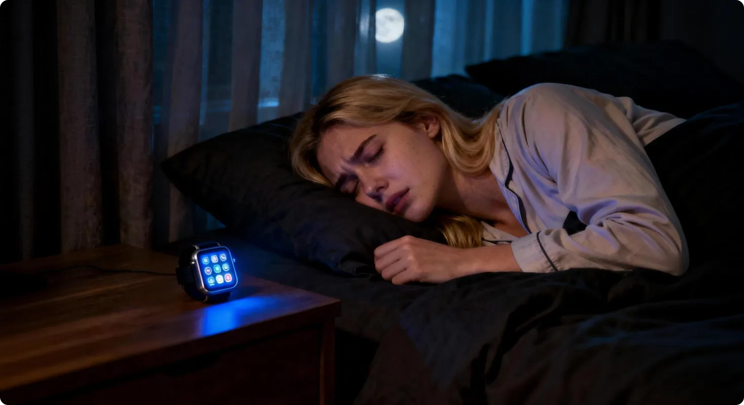 画面や通知によって睡眠が中断される