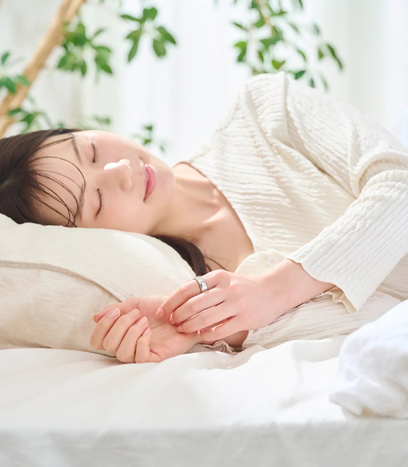 睡眠中の呼吸リズムまで、しっかり見守る