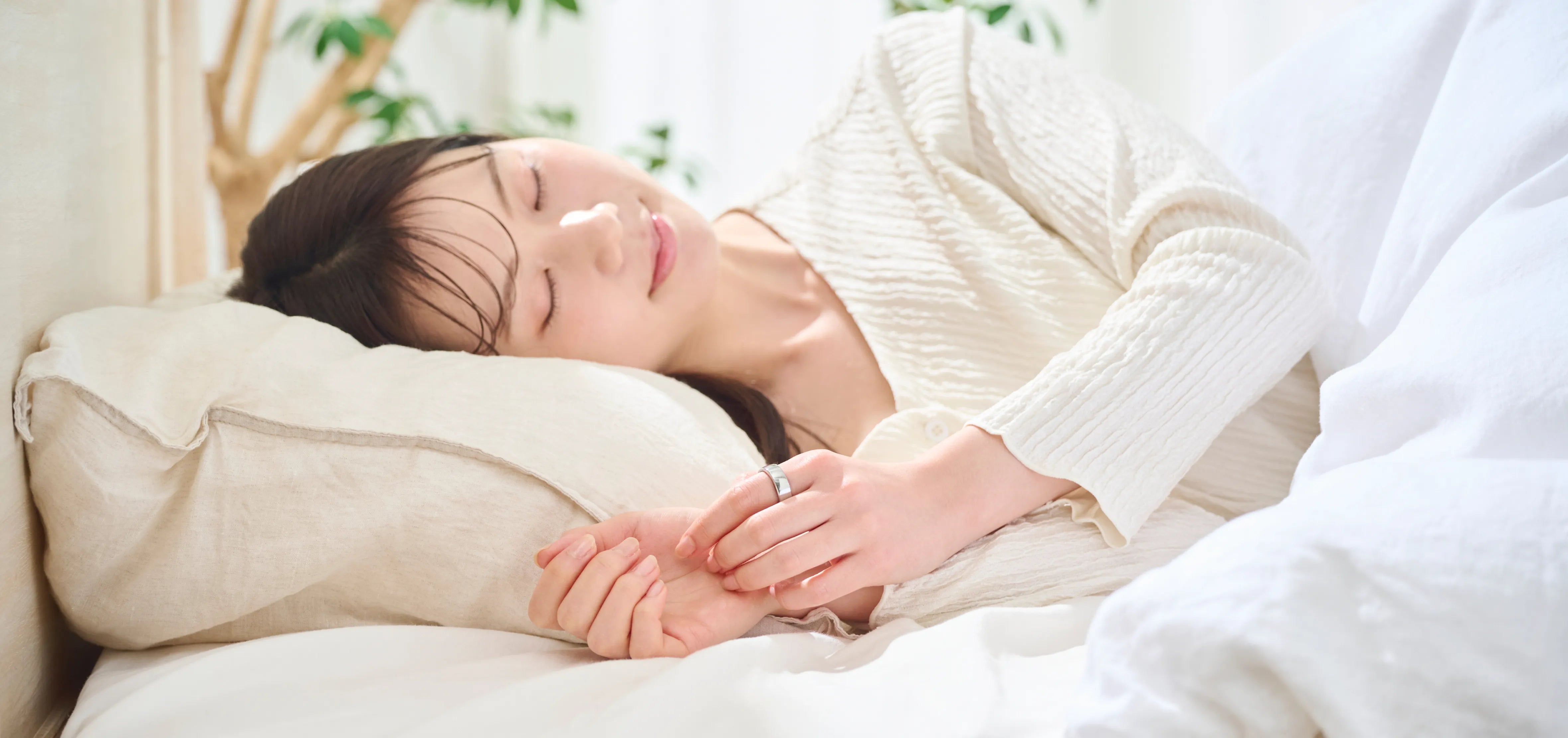 睡眠中の呼吸リズムまで、しっかり見守る